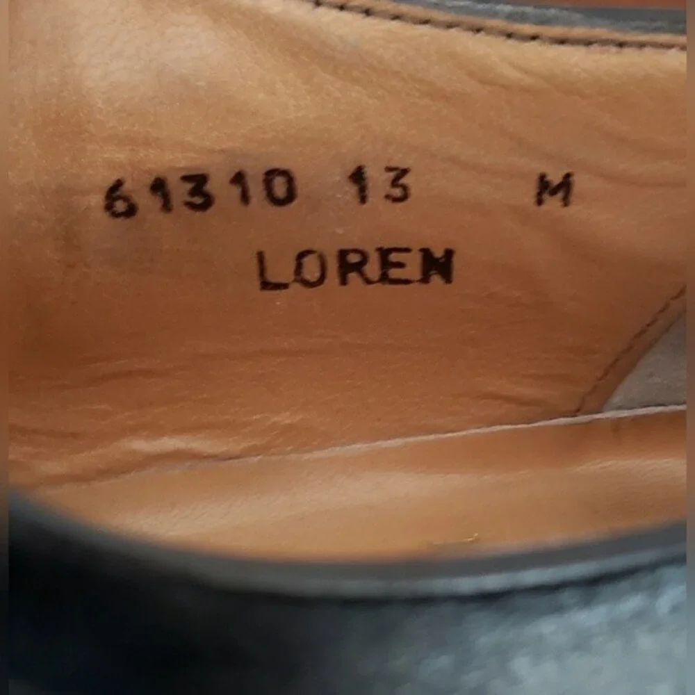 Bruno Magli Loren Men's Black Leather Dress Shoes Made in Italy Size 1…